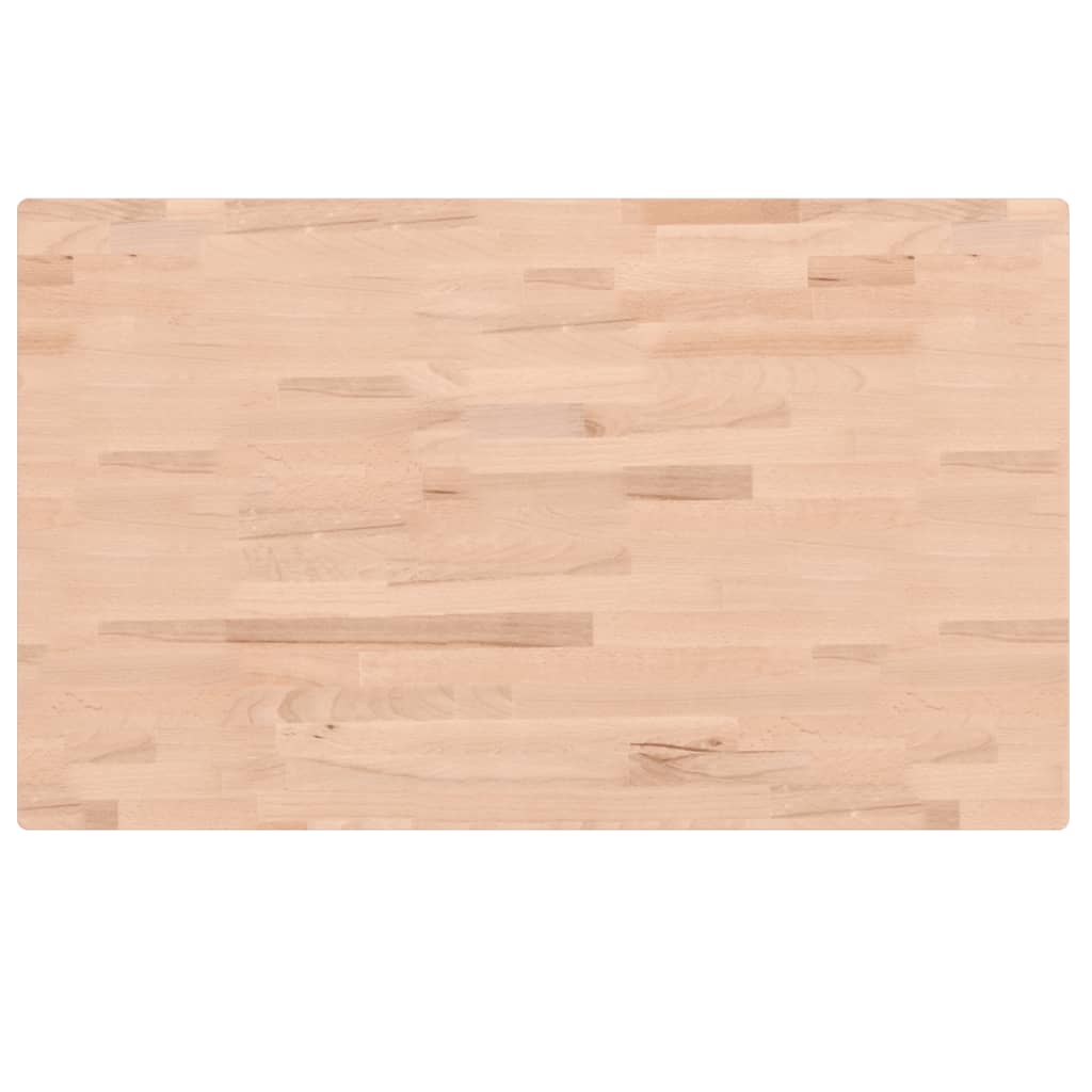 vidaXL Comptoir de salle de bain 100x60x4 cm bois massif de hêtre