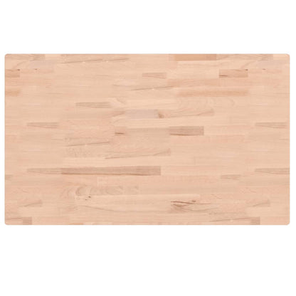 vidaXL Comptoir de salle de bain 100x60x4 cm bois massif de hêtre