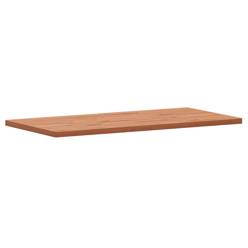 vidaXL Comptoir de salle de bain 100x50x2,5 cm bois massif de hêtre