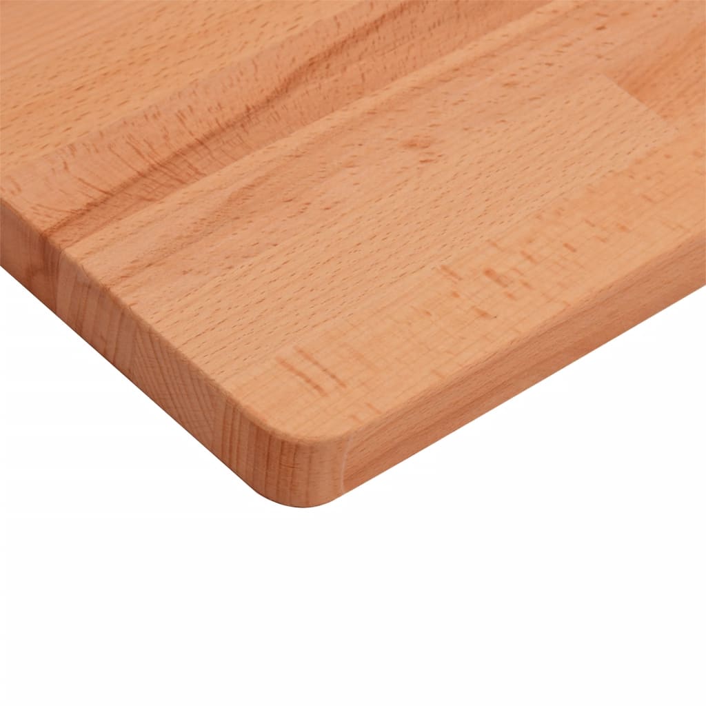 vidaXL Comptoir de salle de bain 100x60x2,5 cm bois massif de hêtre