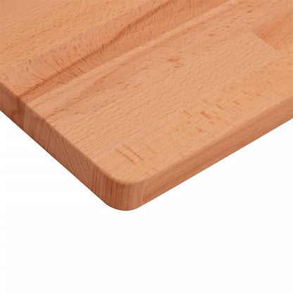 vidaXL Comptoir de salle de bain 100x60x2,5 cm bois massif de hêtre