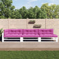 vidaXL Coussins de palette 7 pcs rose tissu
