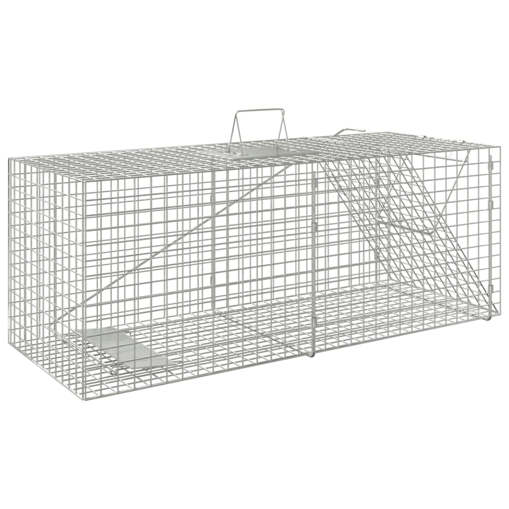 vidaXL Piège à animaux 64,5x25x26,5 cm fer galvanisé