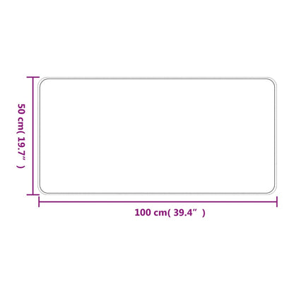 vidaXL Tapis de couloir aspect sisal taupe 50x100 cm