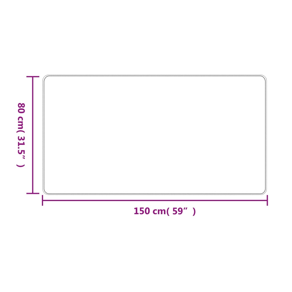 vidaXL Tapis de couloir aspect sisal sable 80x150 cm
