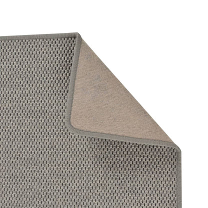 vidaXL Tapis de couloir aspect sisal argenté 80x300 cm