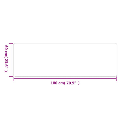 vidaXL Tapis de couloir gris 60x180 cm