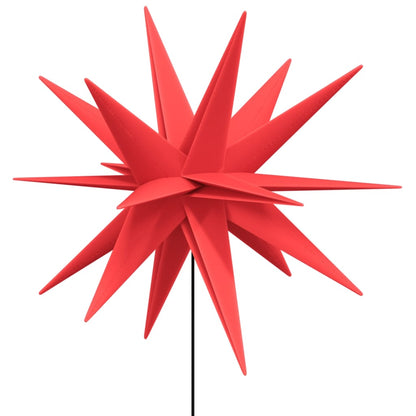 vidaXL Lumières de Noël avec piquets 3 pcs LED pliable rouge 57 cm