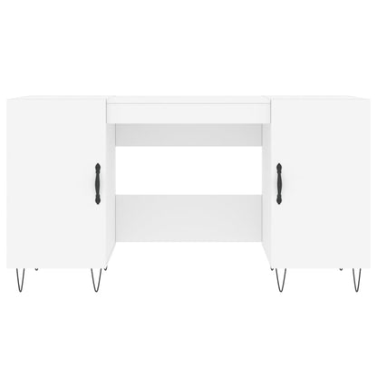 vidaXL Bureau blanc 140x50x75 cm bois d'ingénierie