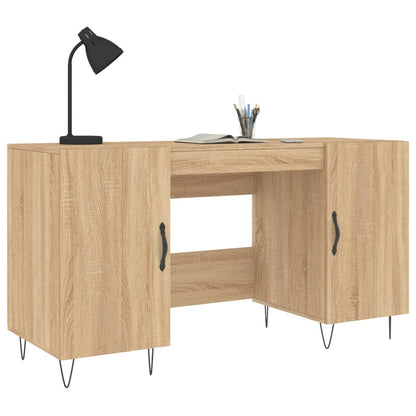 vidaXL Bureau chêne sonoma 140x50x75 cm bois d'ingénierie
