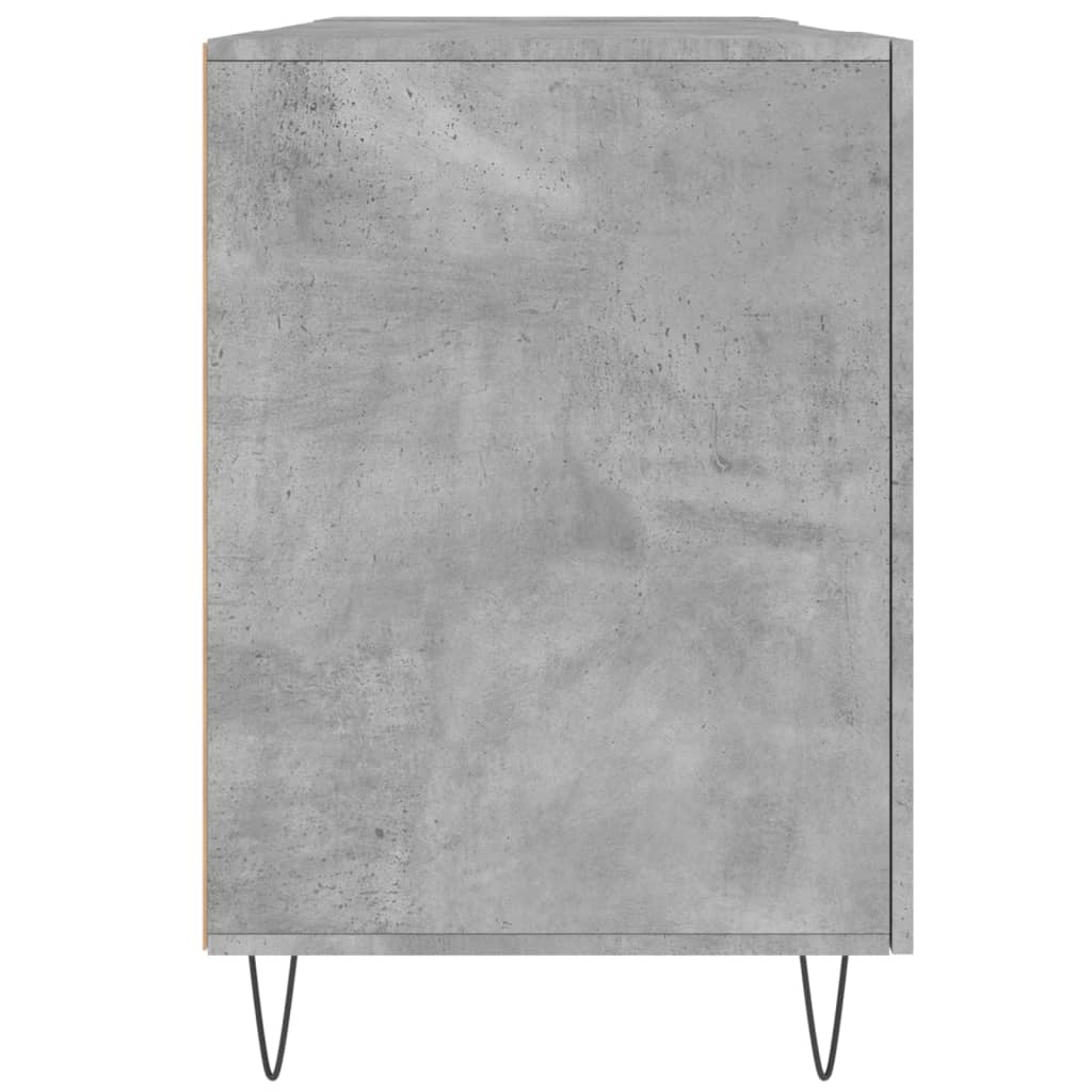 vidaXL Bureau gris béton 140x50x75 cm bois d'ingénierie