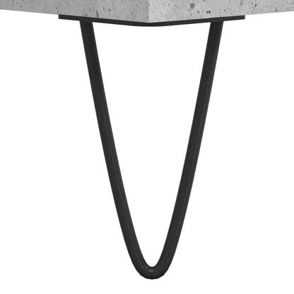 vidaXL Bureau gris béton 140x50x75 cm bois d'ingénierie