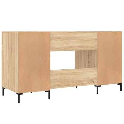 vidaXL Bureau chêne sonoma 140x50x75 cm bois d'ingénierie