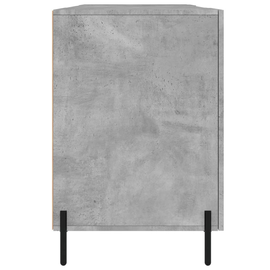 vidaXL Bureau gris béton 140x50x75 cm bois d'ingénierie