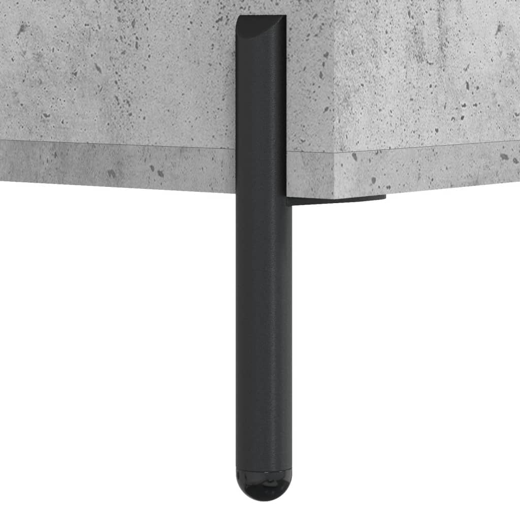 vidaXL Bureau gris béton 140x50x75 cm bois d'ingénierie