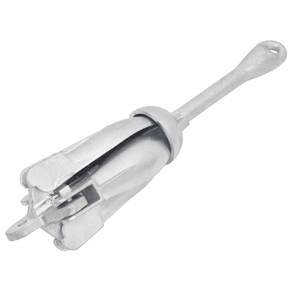 vidaXL Ancre pliable avec corde argenté 1,5 kg fer malléable