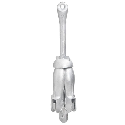 vidaXL Ancre pliable avec corde argenté 1,5 kg fer malléable