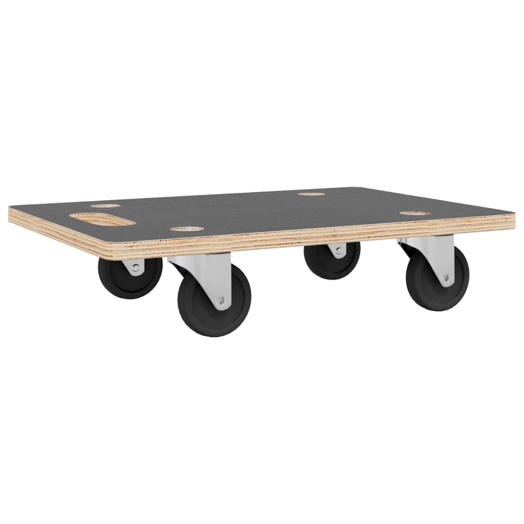 vidaXL Chariots sur roulettes 2 pcs rectangulaire 60x40x11,5 cm
