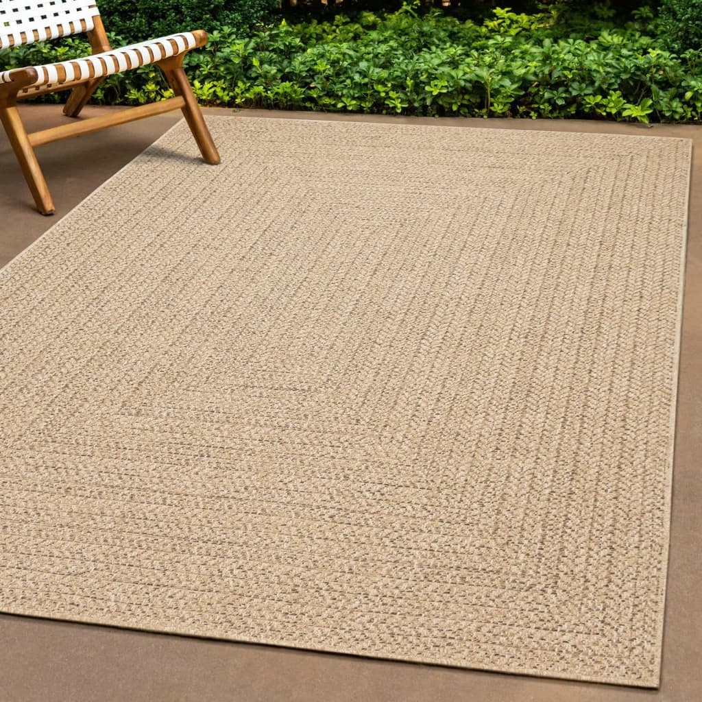 vidaXL Tapis 160x230 cm aspect jute intérieur et extérieur