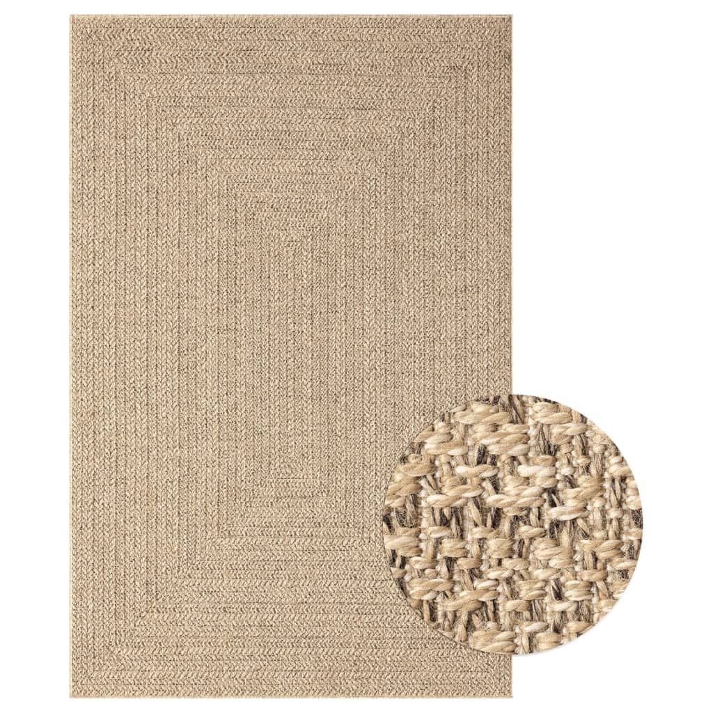 vidaXL Tapis 200x290 cm aspect jute intérieur et extérieur
