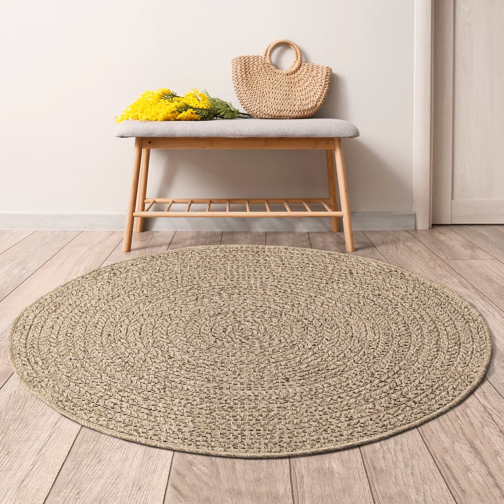 vidaXL Tapis 120 cm aspect jute intérieur et extérieur