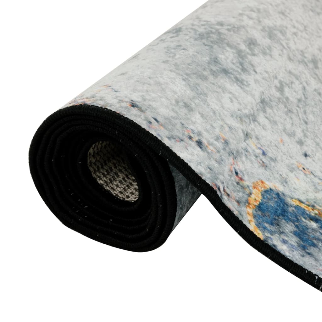 vidaXL Tapis lavable multicolore 80x300 cm antidérapant