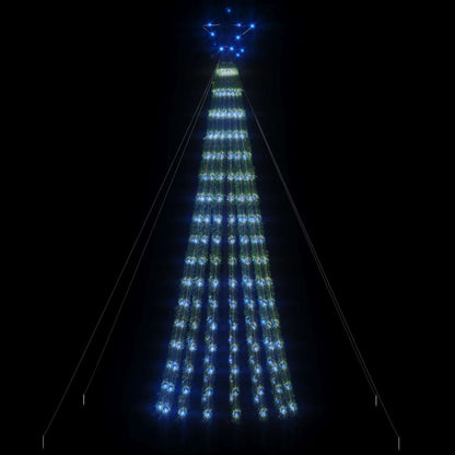 vidaXL Arbre de Noël lumineux conique 275 LED bleu 180 cm