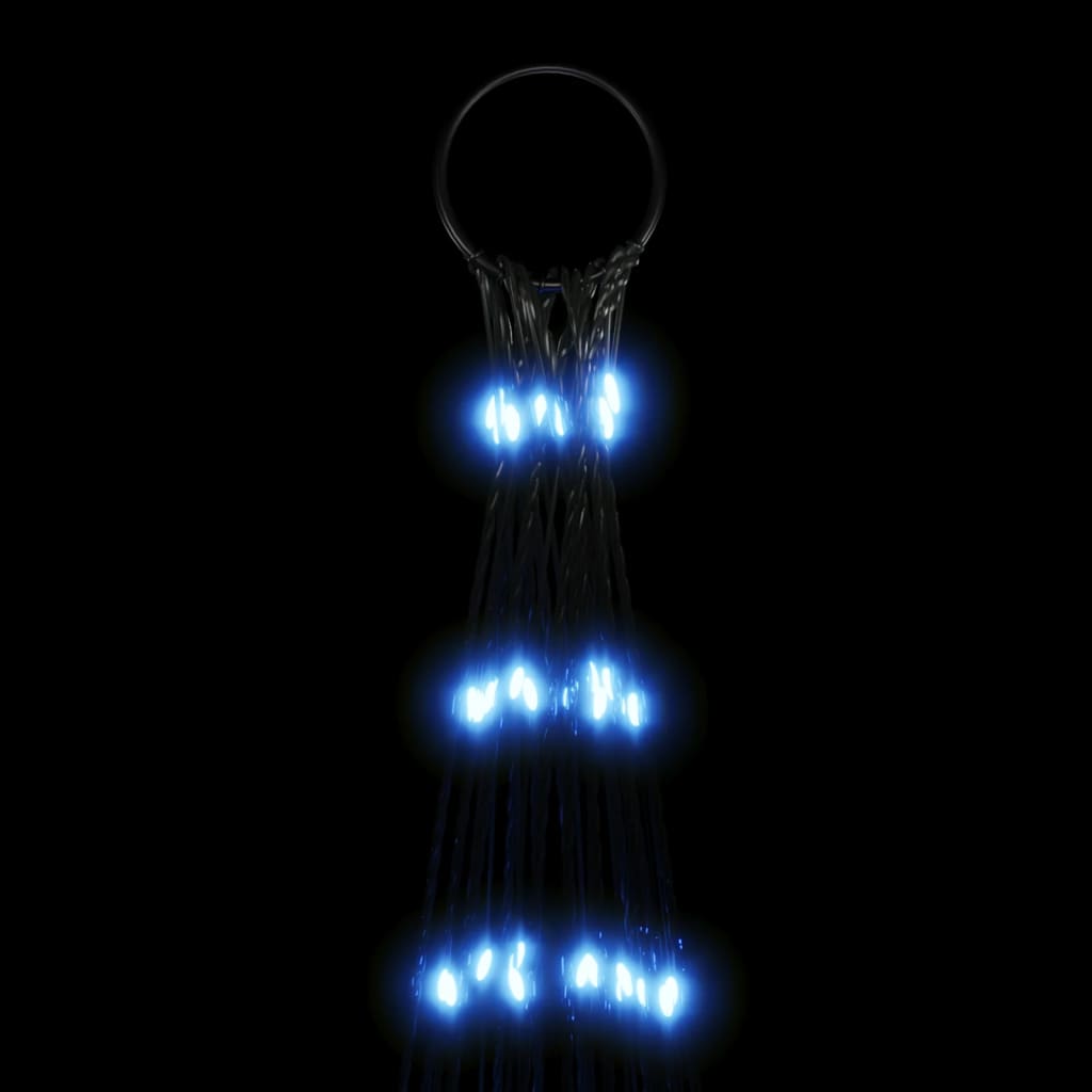 vidaXL Arbre de Noël lumineux sur mât de drapeau 3000 LED bleu 800 cm