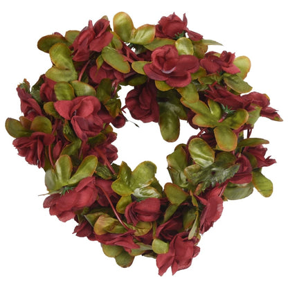 vidaXL Guirlandes de fleurs artificielles 6 pcs rouge bordeaux 250 cm