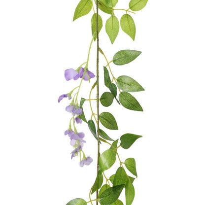 vidaXL Guirlandes de fleurs artificielles 6 pcs violet 200 cm