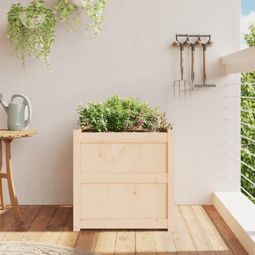 vidaXL Jardinière d'extérieur 60x60x60 cm bois de pin massif