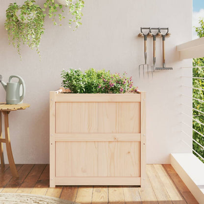 vidaXL Jardinière d'extérieur 70x70x70 cm bois de pin massif