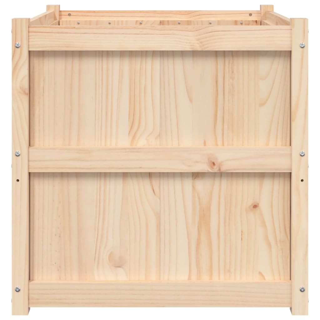 vidaXL Jardinière d'extérieur 70x70x70 cm bois de pin massif