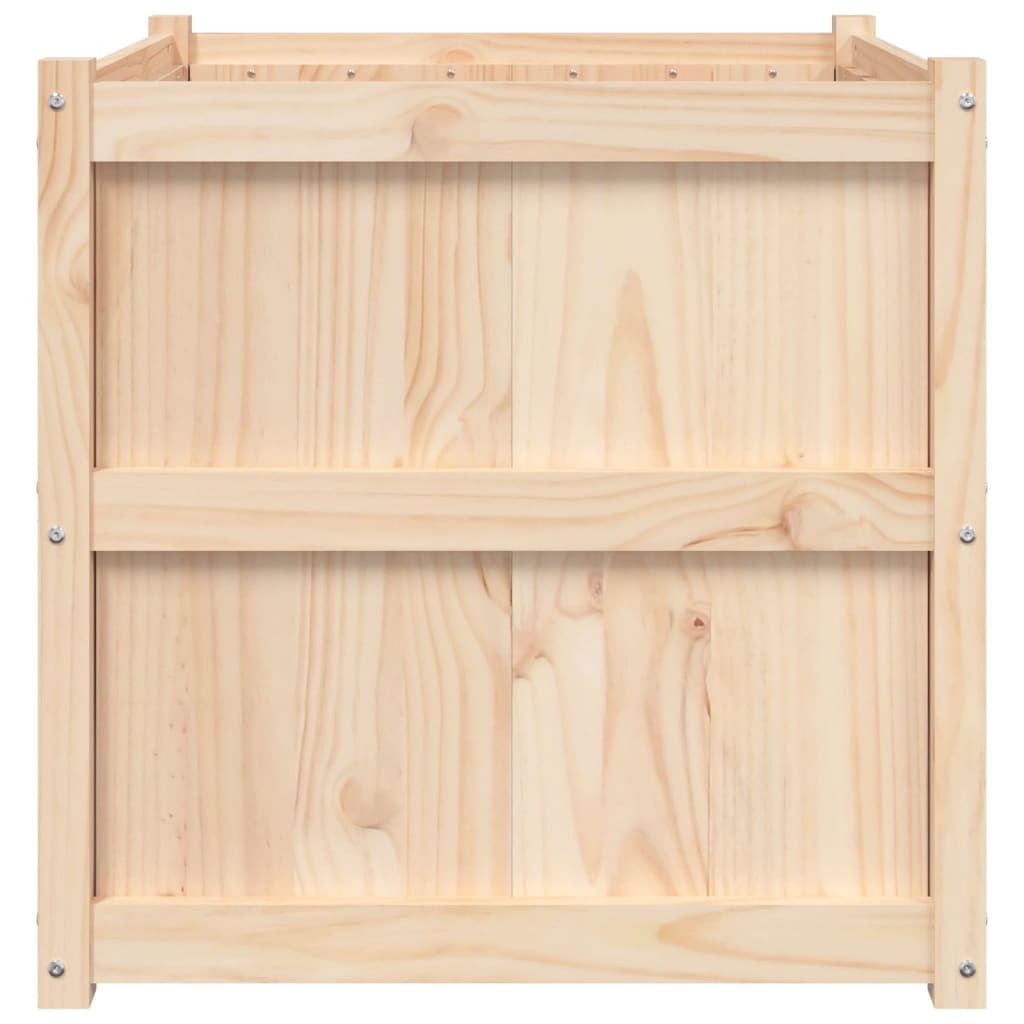 vidaXL Jardinière d'extérieur 70x70x70 cm bois de pin massif