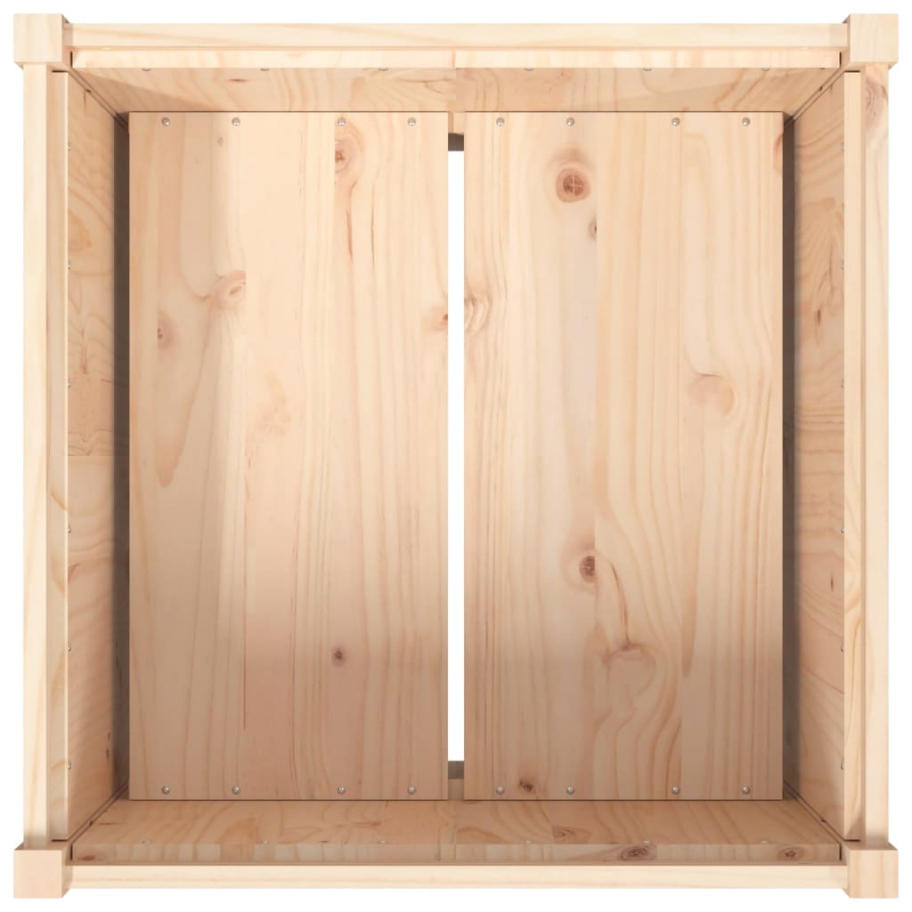 vidaXL Jardinière d'extérieur 70x70x70 cm bois de pin massif