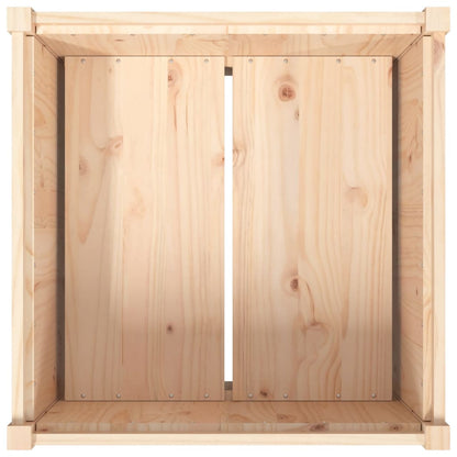 vidaXL Jardinière d'extérieur 70x70x70 cm bois de pin massif