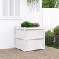 vidaXL Jardinière d'extérieur blanc 70x70x70 cm bois de pin massif
