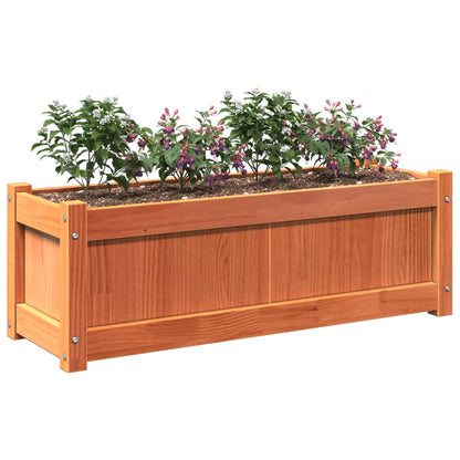 vidaXL Jardinières 2 pcs cire marron bois de pin massif