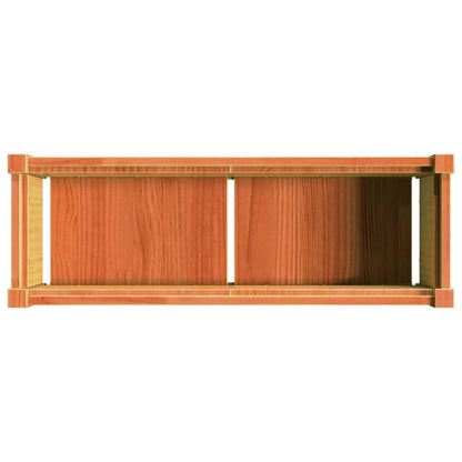vidaXL Jardinières 2 pcs cire marron bois de pin massif
