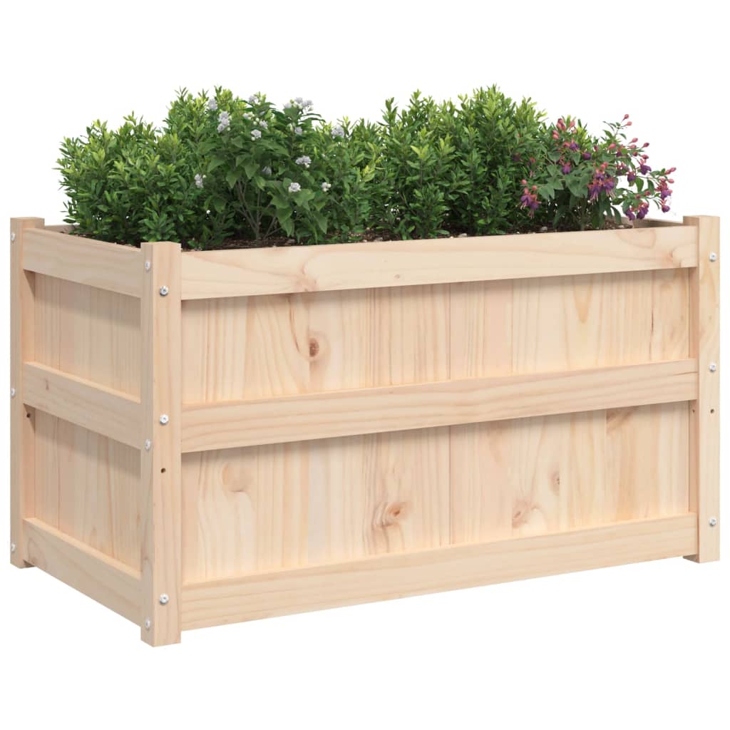 vidaXL Jardinière d'extérieur 90x50x50 cm bois de pin massif
