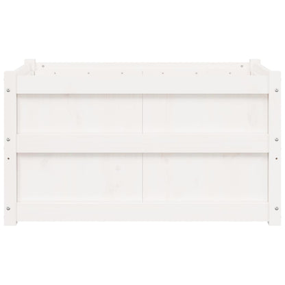 vidaXL Jardinière d'extérieur blanc 90x50x50 cm bois de pin massif