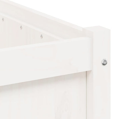 vidaXL Jardinière d'extérieur blanc 90x50x50 cm bois de pin massif