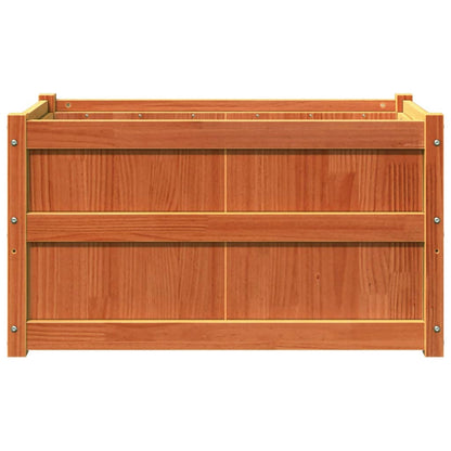 vidaXL Jardinières 2 pcs cire marron bois de pin massif