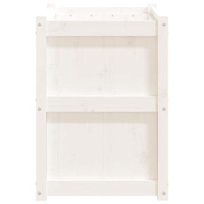 vidaXL Jardinière blanc 90x50x70 cm bois de pin massif
