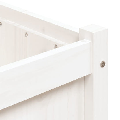 vidaXL Jardinière blanc 90x50x70 cm bois de pin massif
