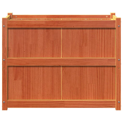 vidaXL Jardinière cire marron 90x50x70 cm bois de pin massif