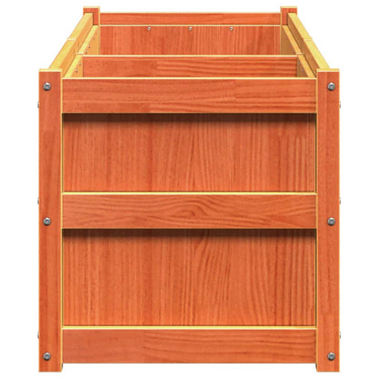 vidaXL Jardinière cire marron 90x50x70 cm bois de pin massif
