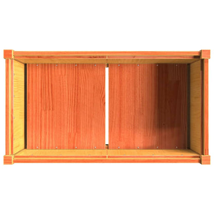 vidaXL Jardinière cire marron 90x50x70 cm bois de pin massif