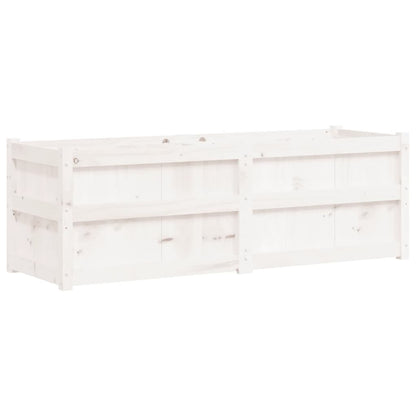 vidaXL Jardinière blanc 150x50x50 cm bois massif de pin