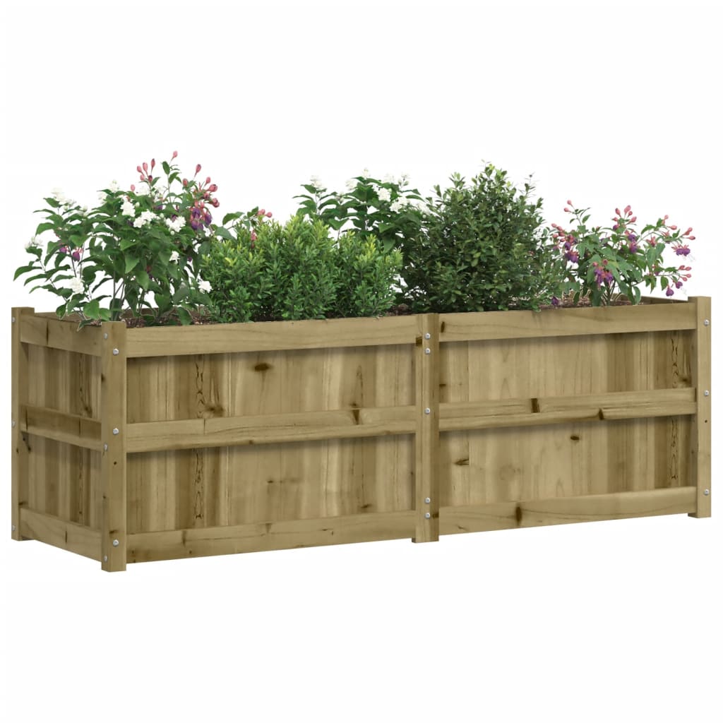 vidaXL Jardinière 150x50x50 cm bois de pin imprégné